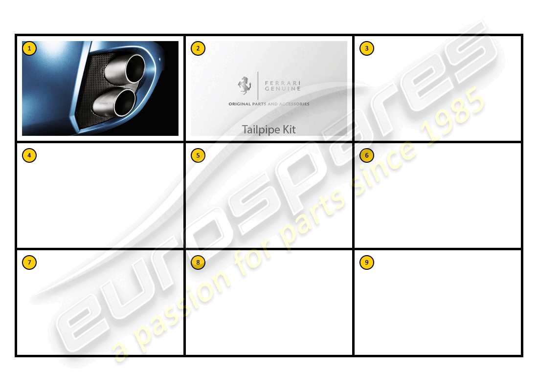 ferrari california (accessories) esterno - scarico diagramma delle parti