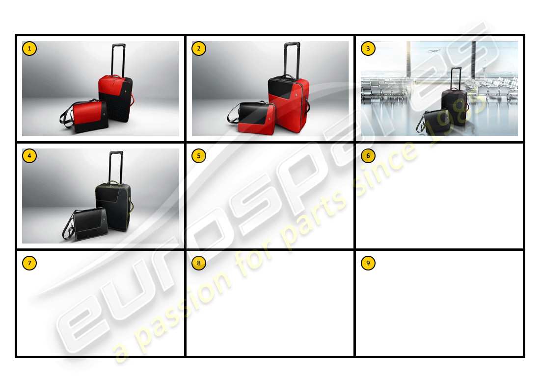 ferrari f430 spider (accessories) attrezzatura: bagagli, generale diagramma delle parti