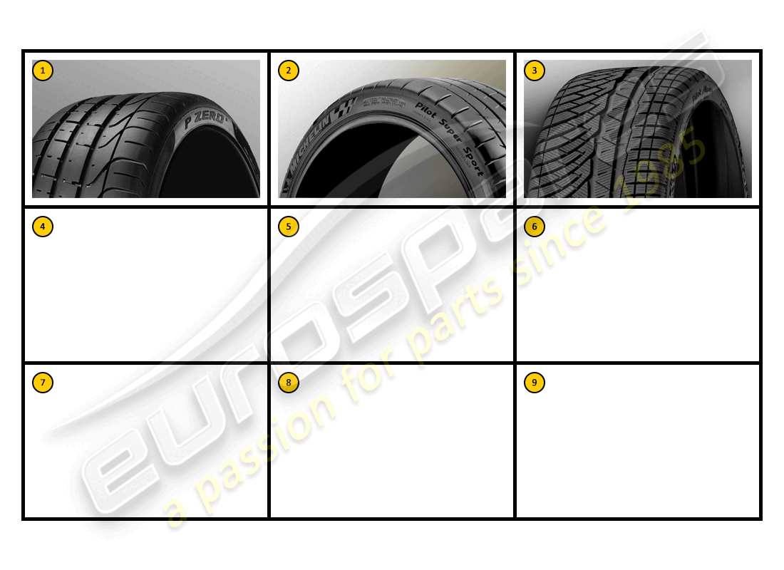 ferrari ff (accessories) attrezzatura: diagramma delle parti degli pneumatici