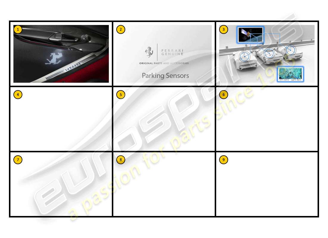 ferrari f430 coupe (accessories) attrezzatura: diagramma delle parti di comodità