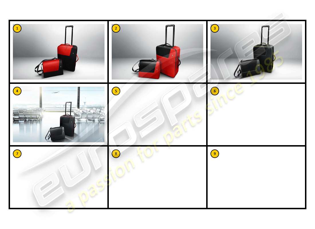 ferrari california (accessories) attrezzatura - bagagli generali diagramma delle parti