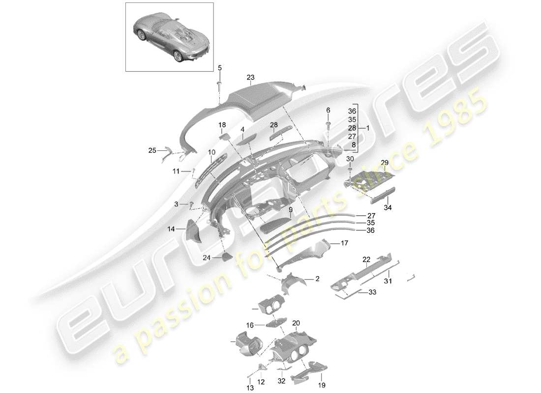 diagramma della parte contenente il codice parte 91855282000