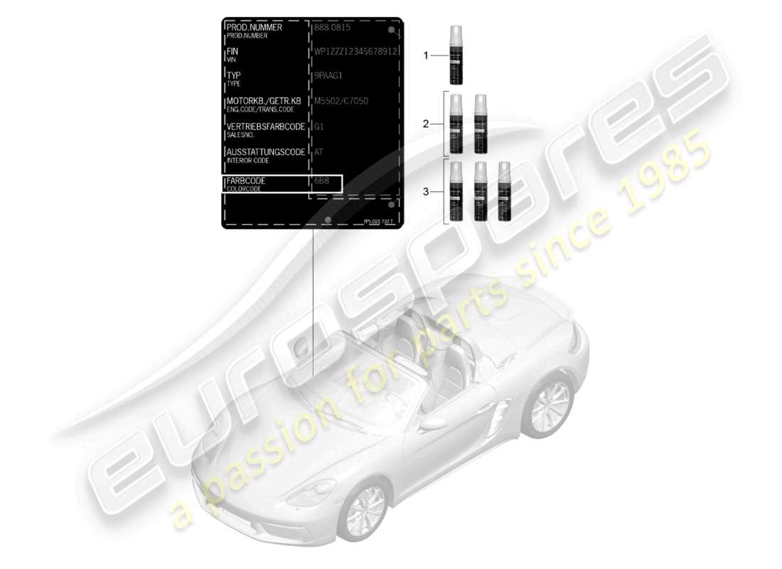 diagramma della parte contenente il codice parte 91109593323m5f