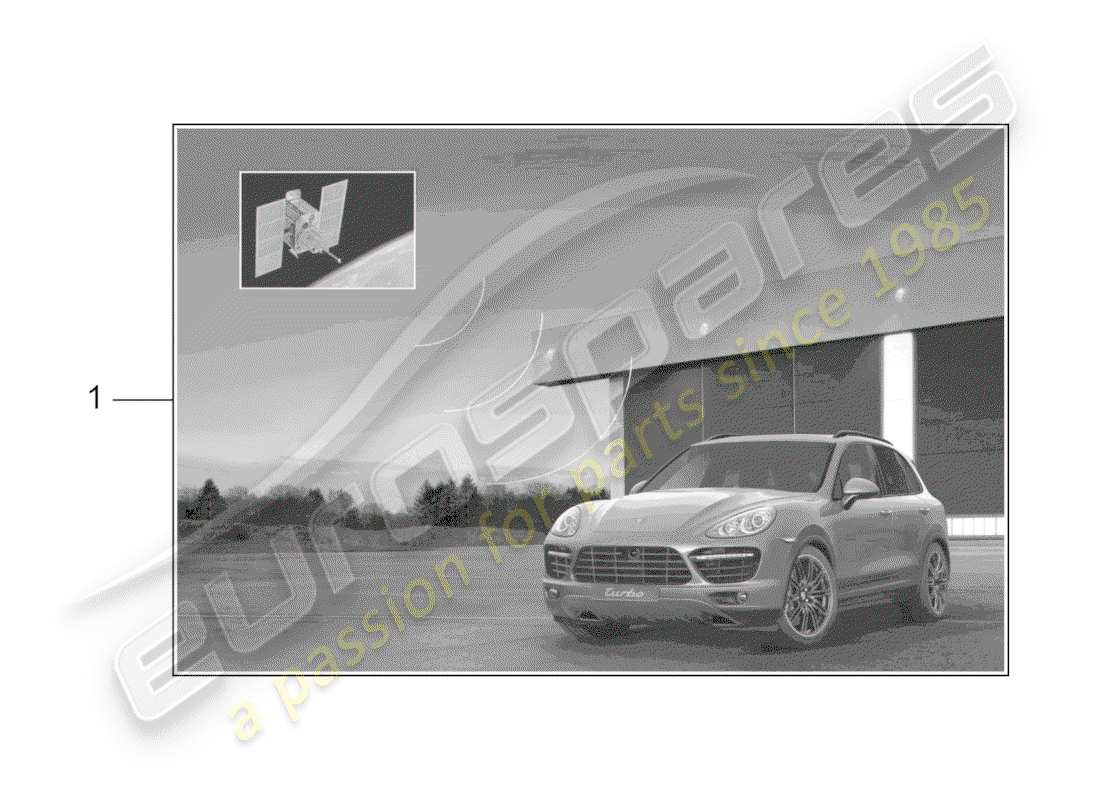 un diagramma delle parti dal catalogo delle parti porsche 2010 (tequipment cayenne)