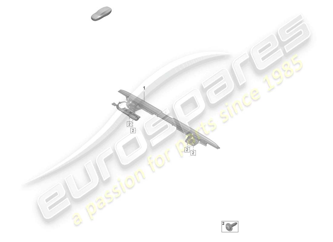 porsche 2019 (992-1) deflettore del vento diagramma delle parti