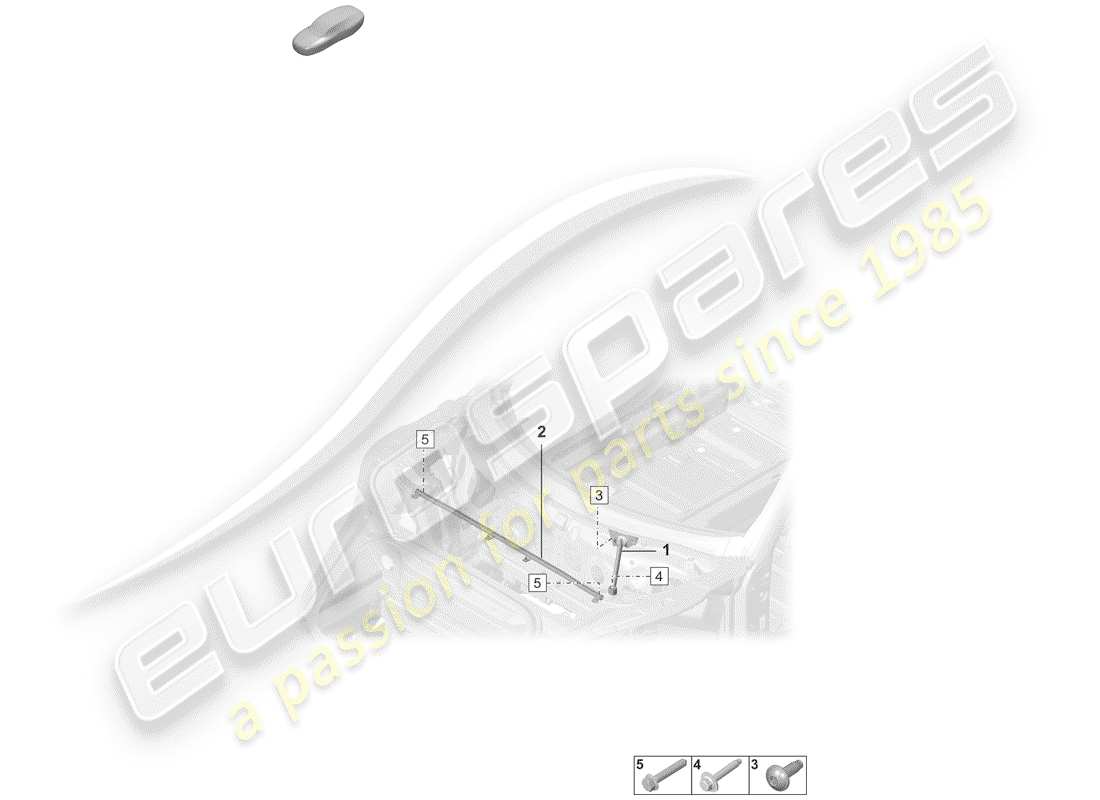 porsche 2019 (992-1) punte a cupola diagramma delle parti