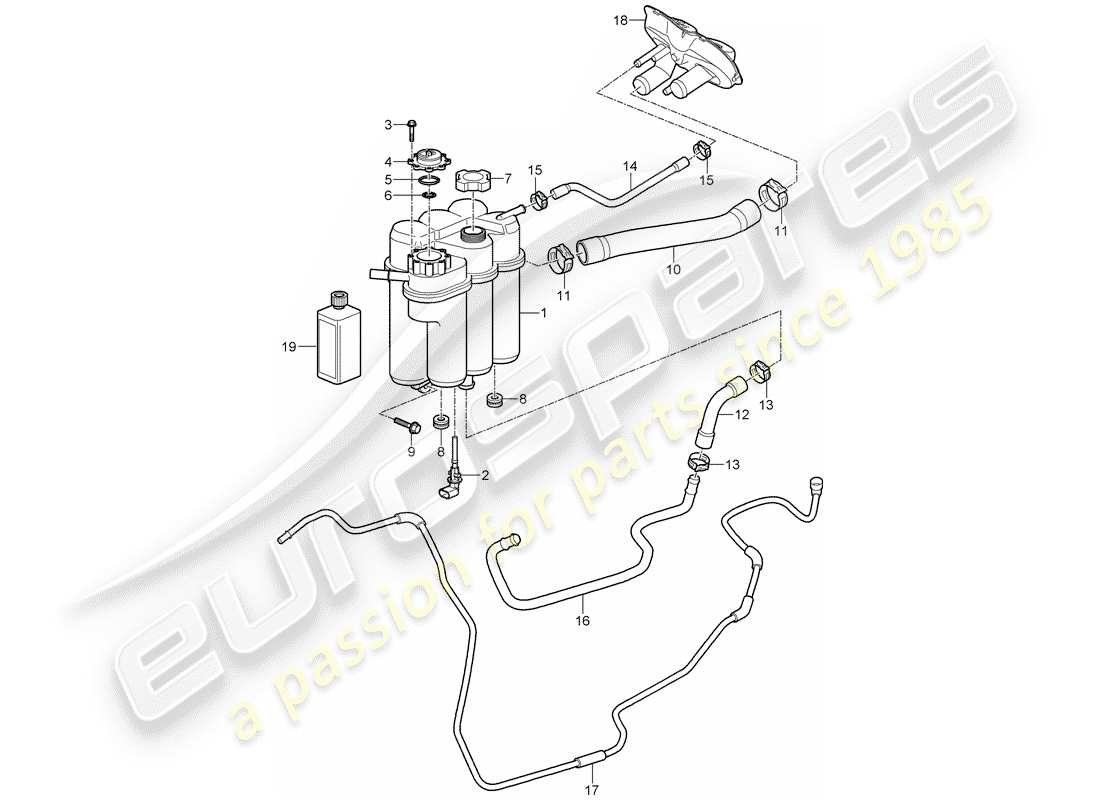 porsche 2006 (987 boxster) raffreddamento ad acqua 4 diagramma delle parti
