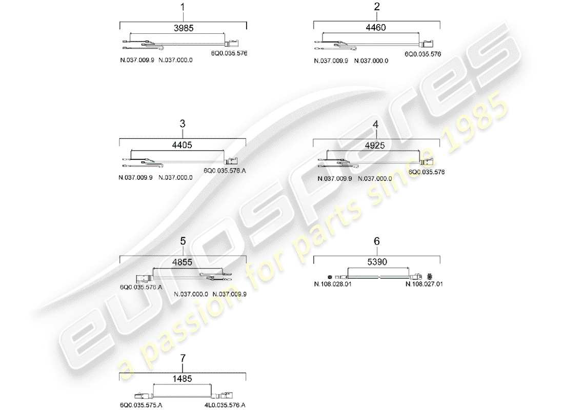 porsche 2019 (macan) linea di collegamento diagramma delle parti