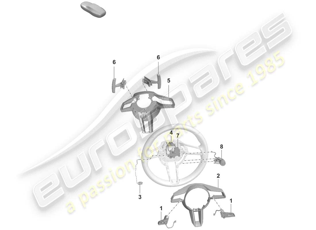 porsche 2019 (992-1) accessori diagramma delle parti