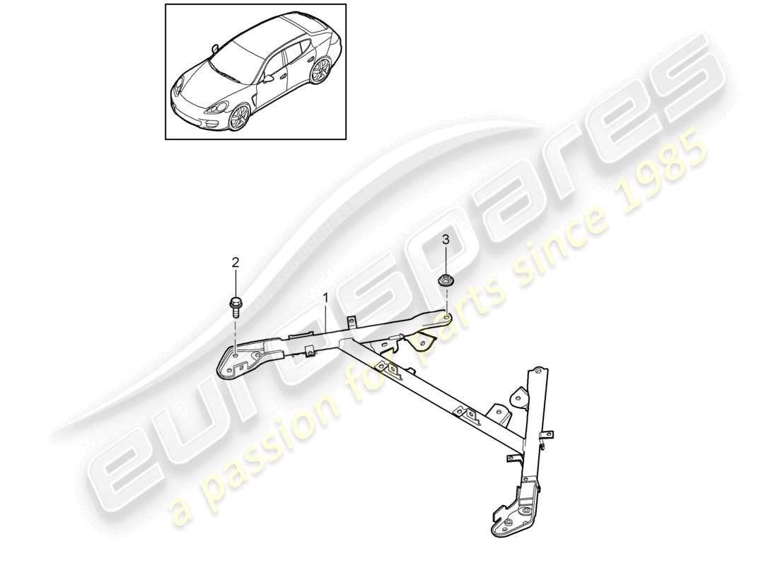 porsche 2010 (cayenne e1 9pa) punte a cupola diagramma delle parti