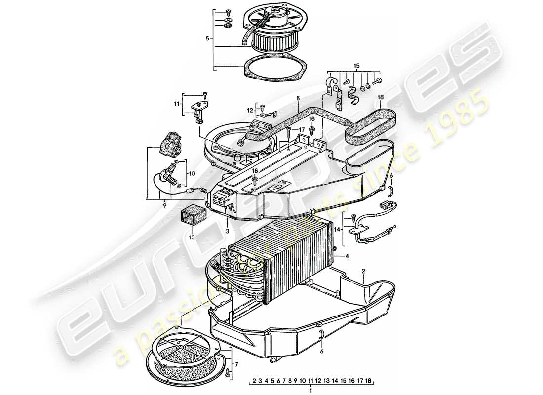 porsche 1979 (924) condizionatore d'aria - d - mj 1979>> - mj 1979 diagramma delle parti
