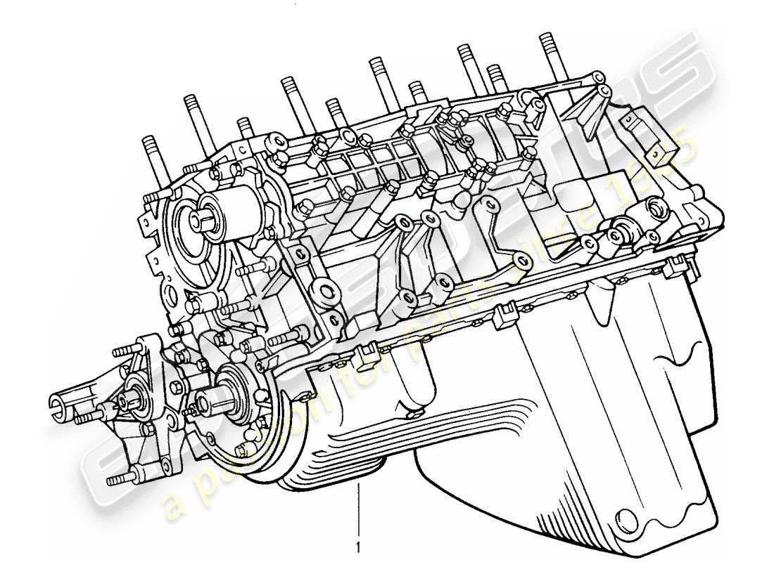 porsche replacement catalogue (2011) schema delle parti motore corto