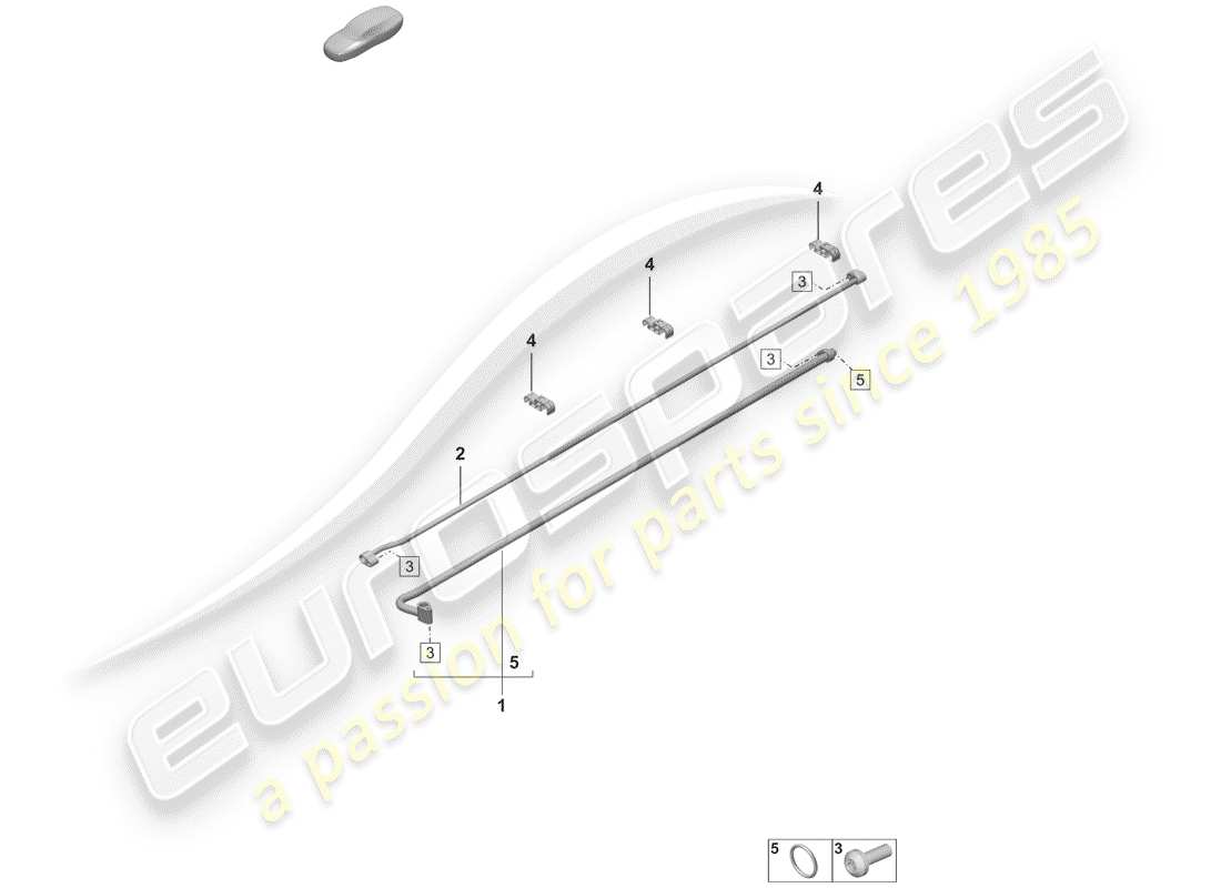 porsche 2019 (992-1) schema delle parti del condizionatore d'aria
