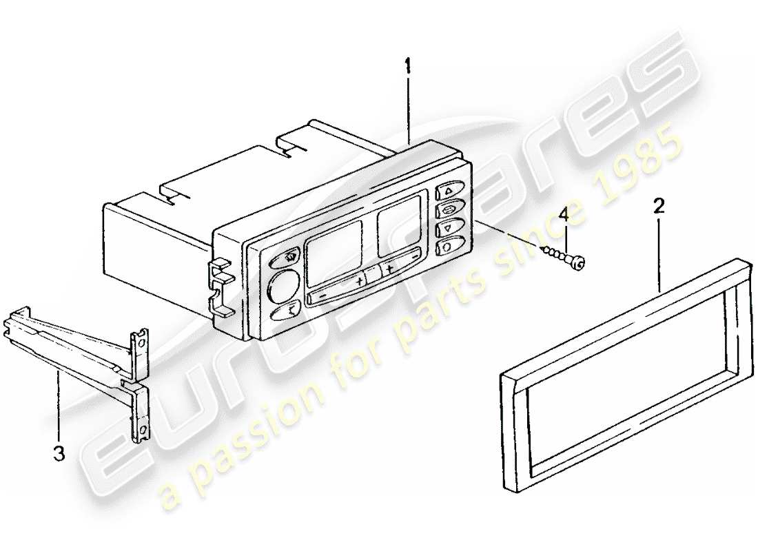 porsche 2002 (996 turbo / gt2) interruttore di controllo diagramma delle parti
