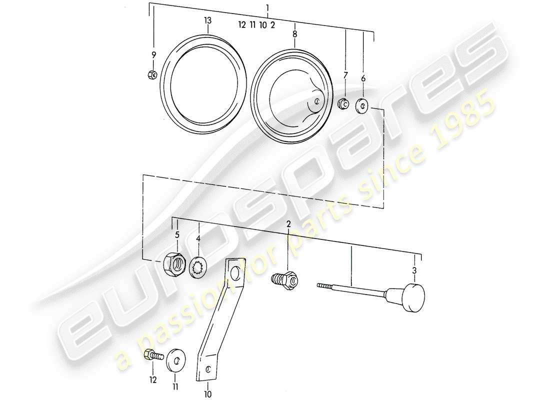 porsche 1963 (356b/356c) diagramma delle parti della valvola