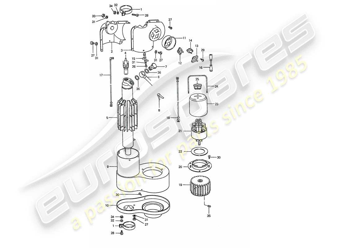 porsche 1977 (911) materiale di riparazione - riscaldatore - d >> - mj 1976 schema delle parti