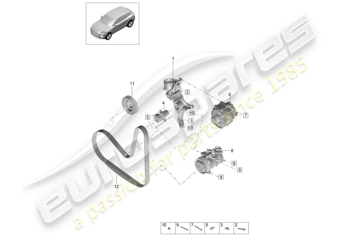 diagramma della parte contenente il codice parte 9a7903133