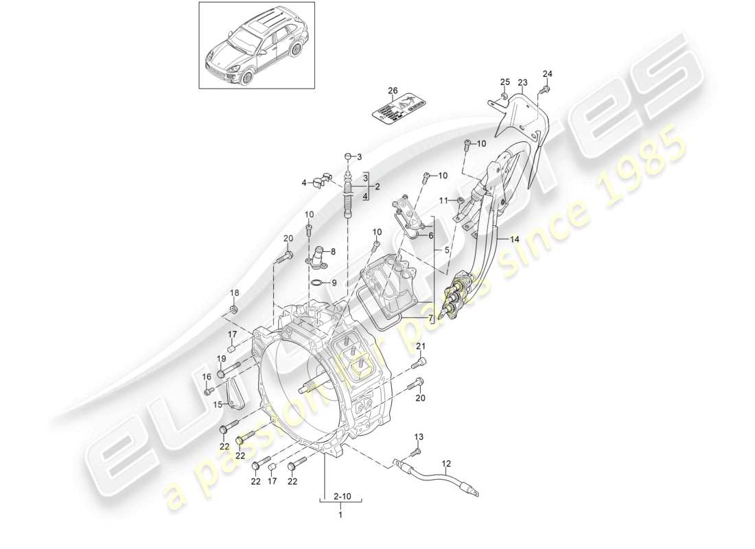 diagramma della parte contenente il codice parte 958624152jx