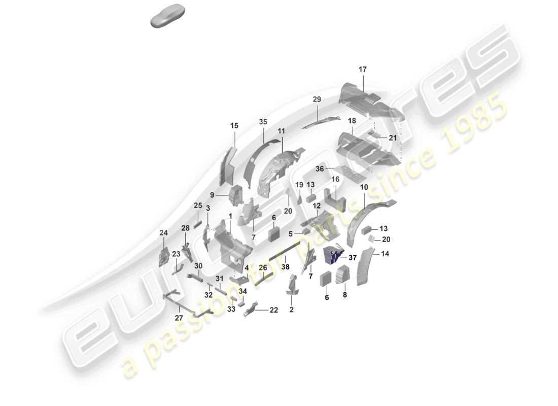 diagramma della parte contenente il codice parte 992 867 684
