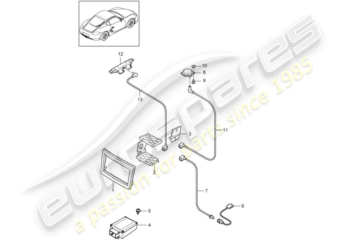 diagramma della parte contenente il codice parte 997 642 907 00 1e0