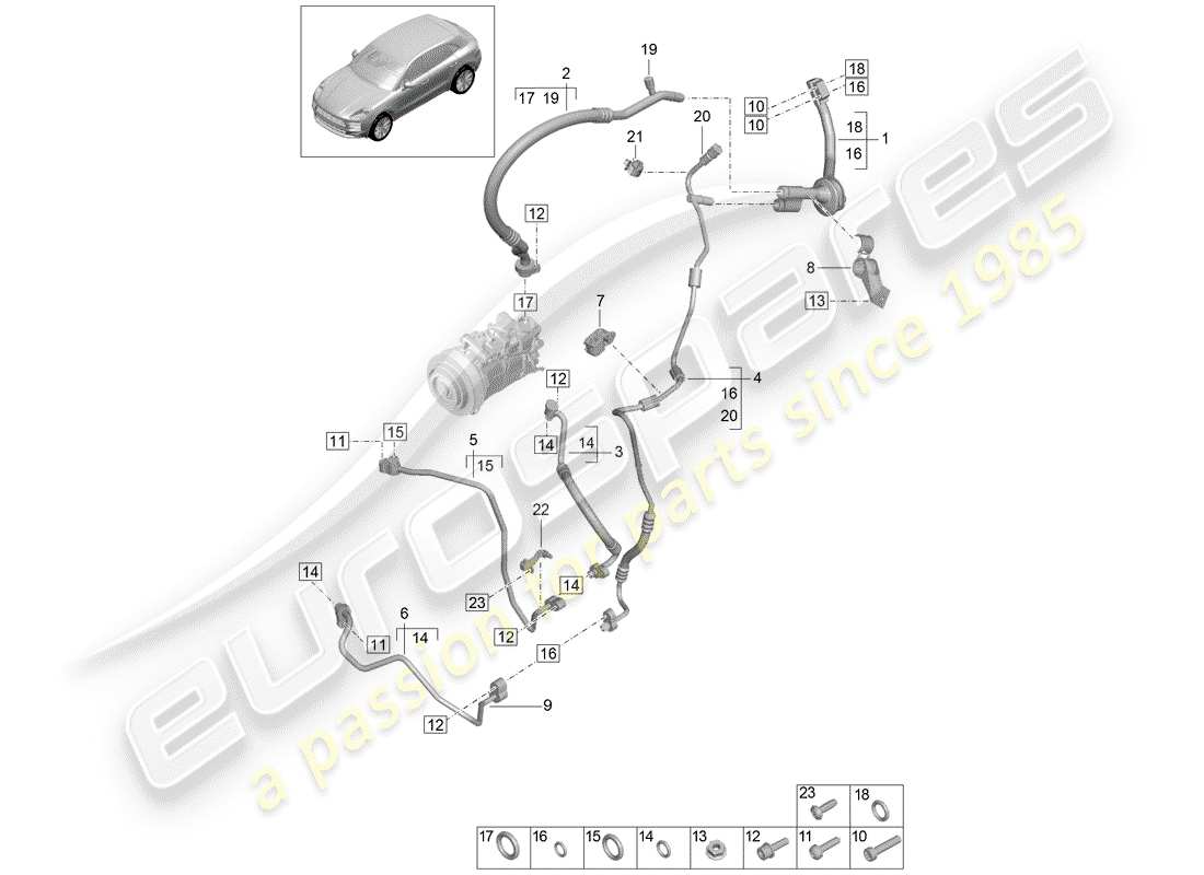 diagramma della parte contenente il codice parte 9a781623100
