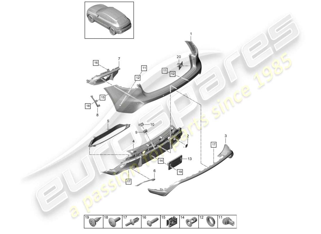 diagramma della parte contenente il codice parte 95b807812 ok1