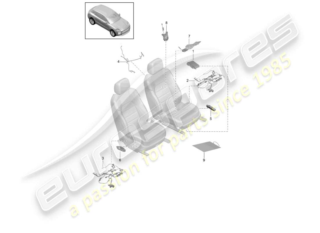 diagramma della parte contenente il codice parte 95b971363fa