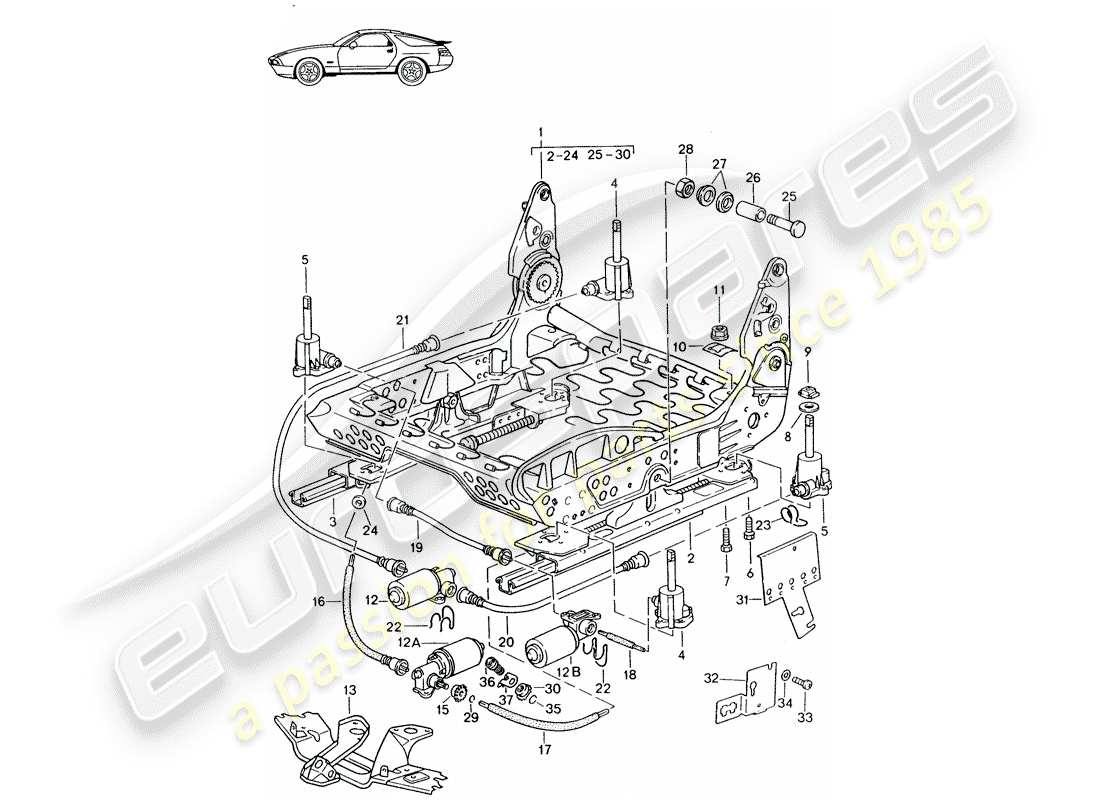 diagramma della parte contenente il codice parte 92852125205