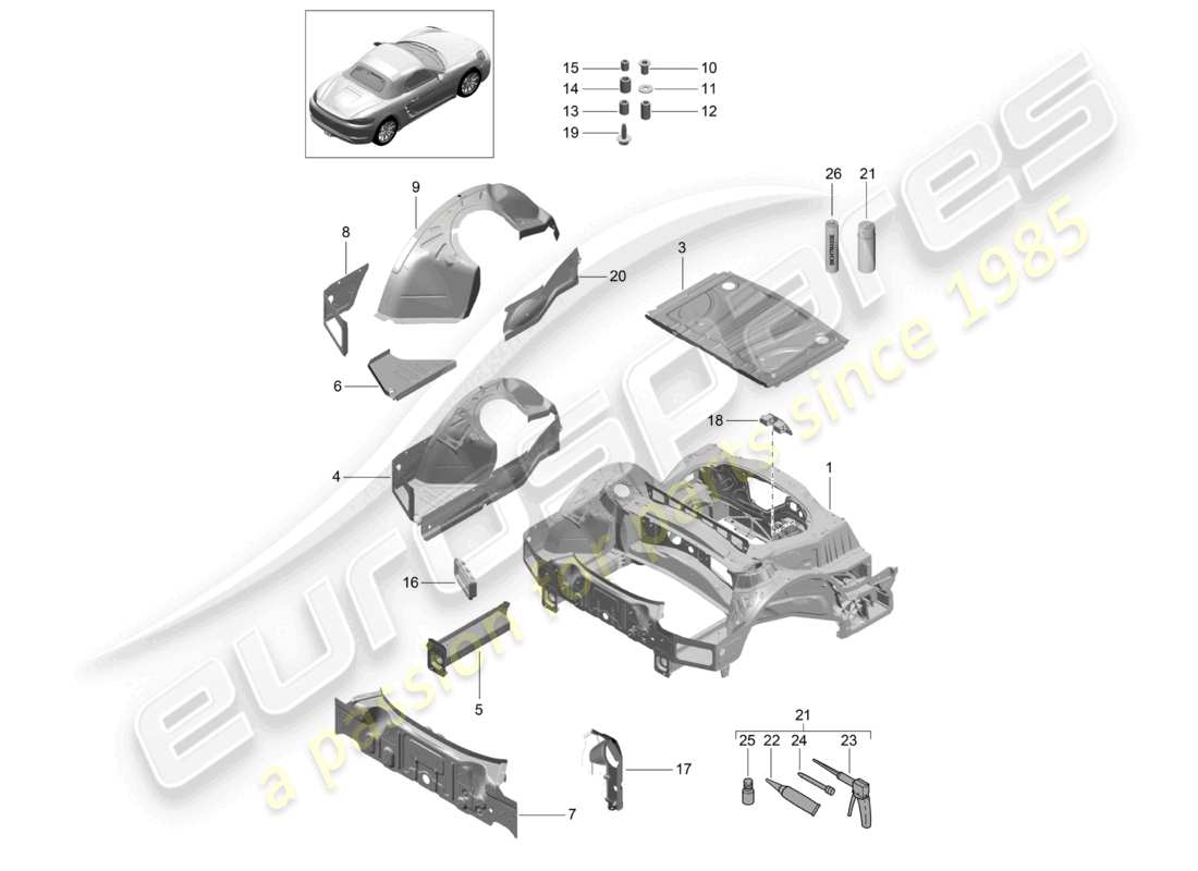 diagramma della parte contenente il codice parte 99950019601