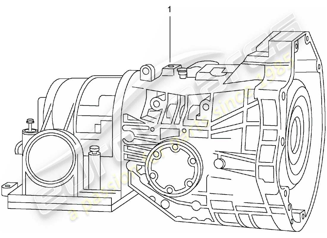 un diagramma delle parti dal catalogo delle parti porsche 1967 (refurbished and exchange catalogue)