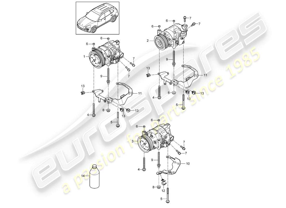 diagramma della parte contenente il codice parte 958126050 x
