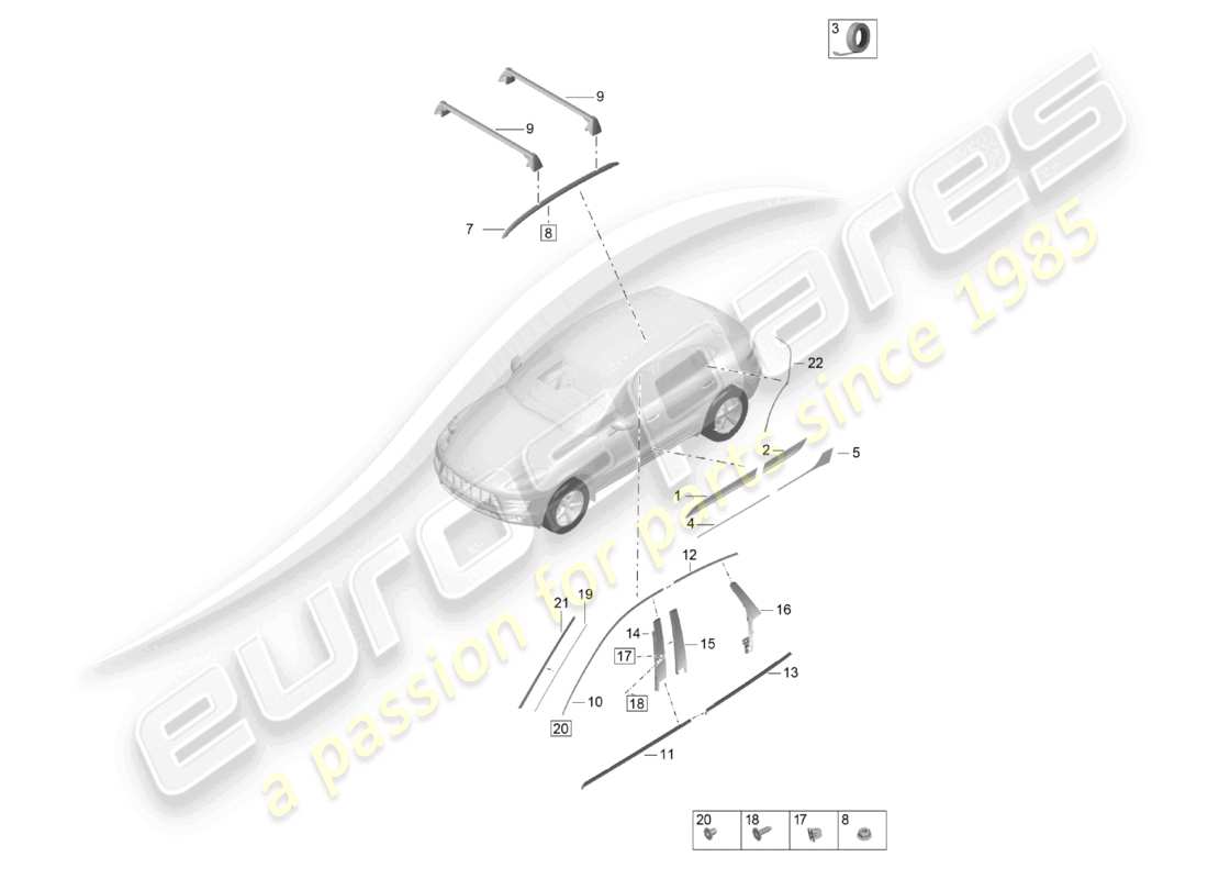 diagramma della parte contenente il codice parte 95b853351d