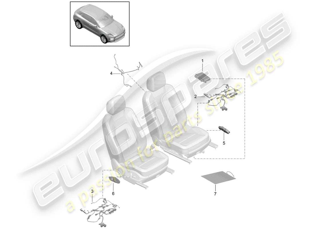diagramma della parte contenente il codice parte 95b971363bq