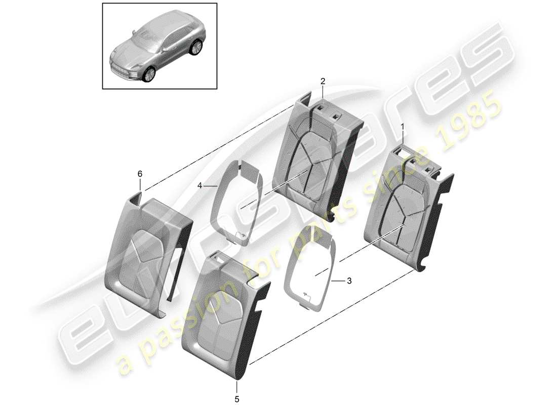 diagramma della parte contenente il codice parte 95b885805s