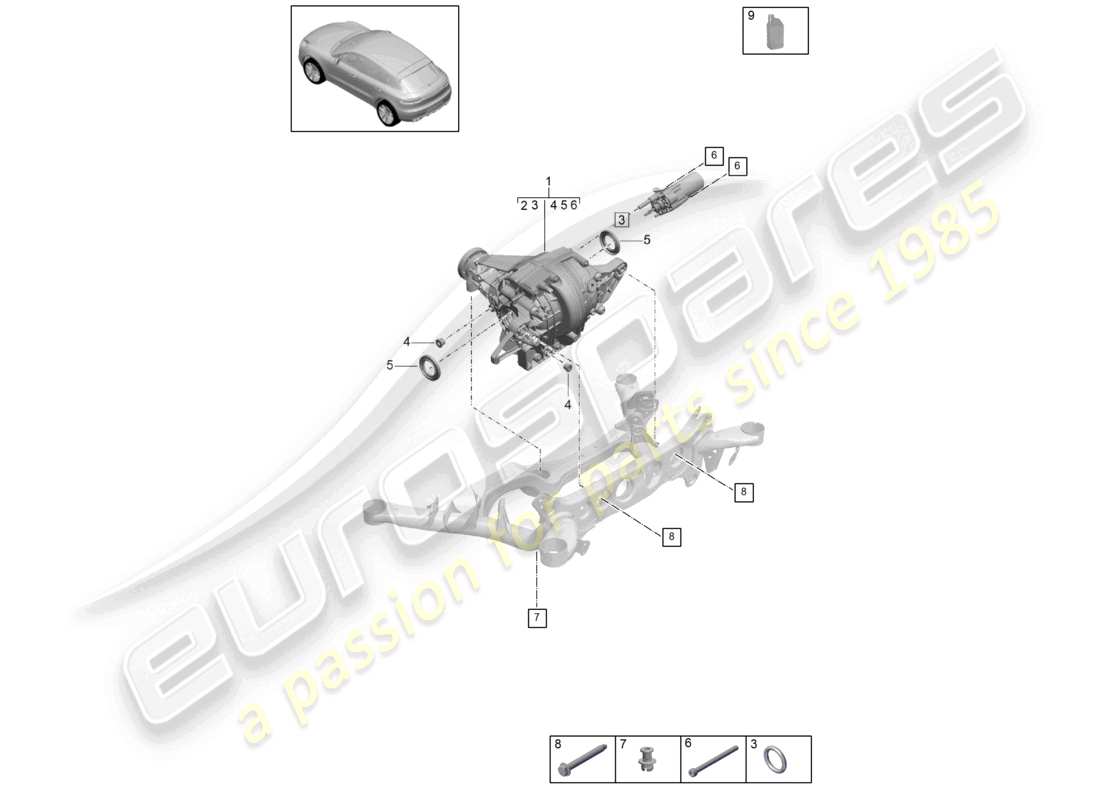diagramma della parte contenente il codice parte 95b525016q