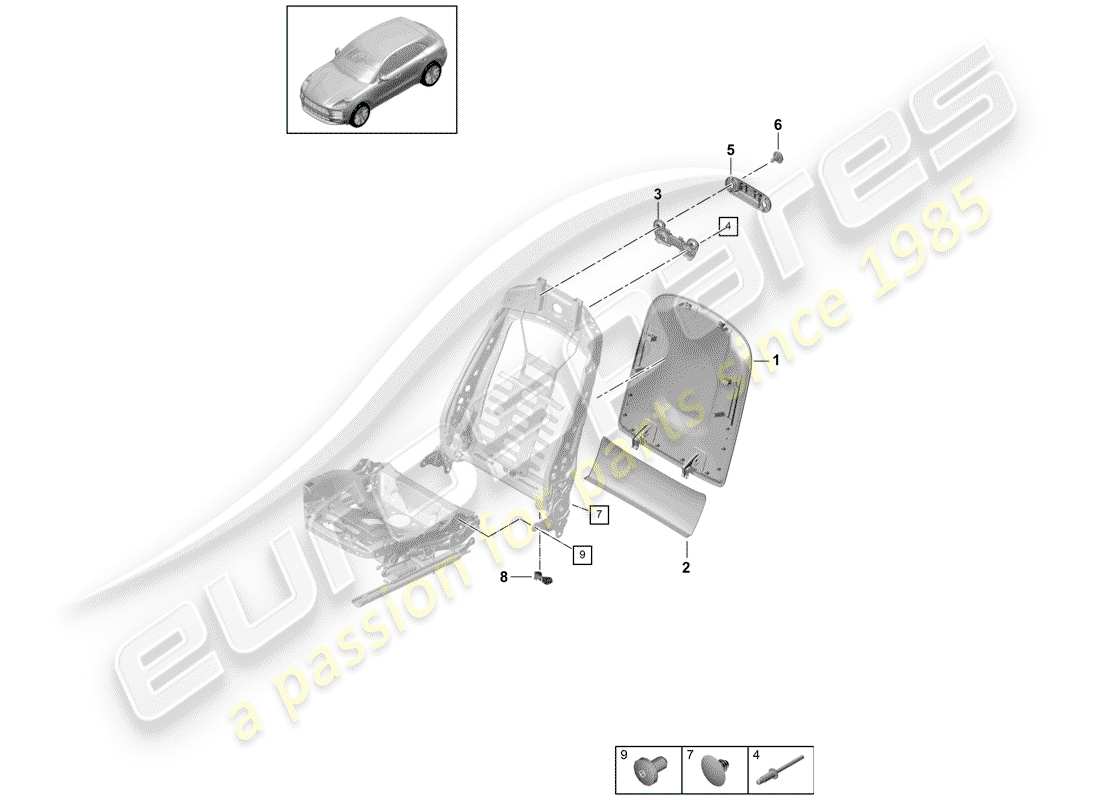 diagramma della parte contenente il codice parte 9a7881989m