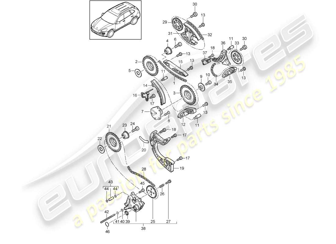 diagramma della parte contenente il codice parte 95810557000