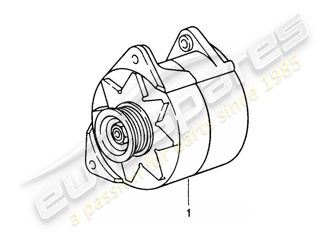 un diagramma delle parti dal catalogo delle parti porsche 1996 (refurbished and exchange catalogue)