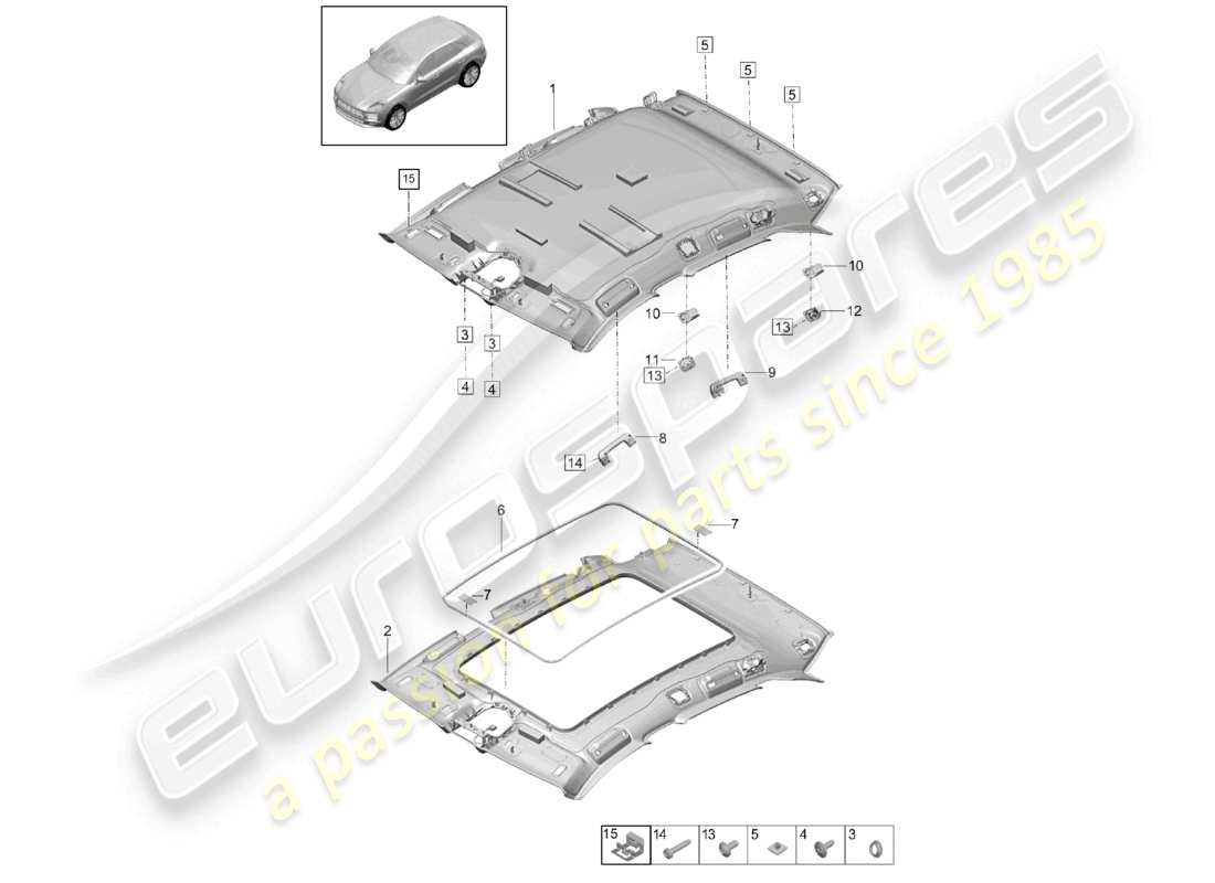 diagramma della parte contenente il numero di parte 95b 867 501 lp 6f2