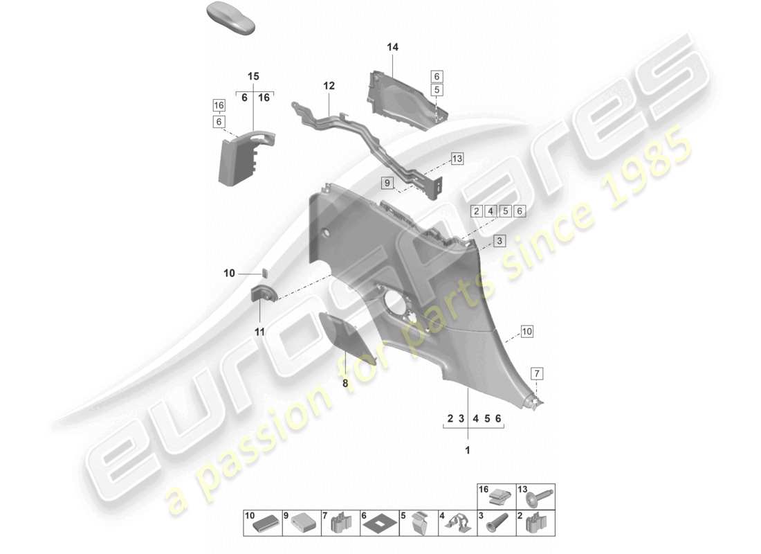 diagramma della parte contenente il codice parte 992035829a oi9