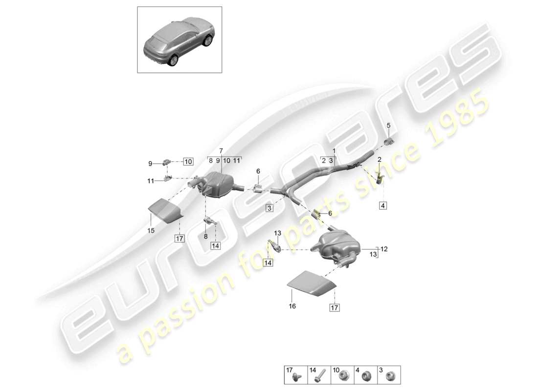 diagramma della parte contenente il codice parte 95b253600ay