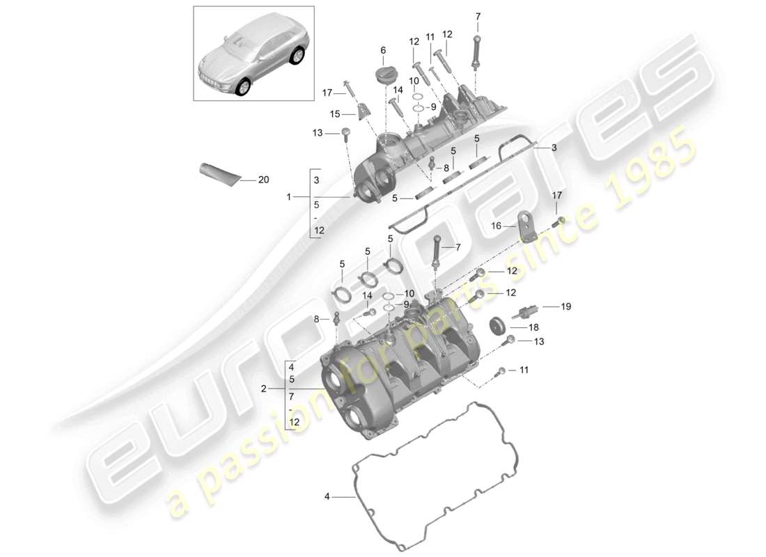 diagramma della parte contenente il codice parte 99907358201
