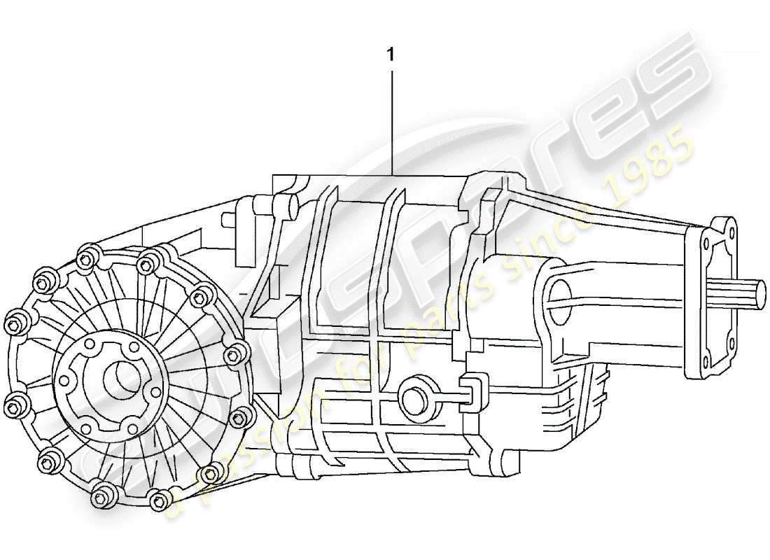 un diagramma delle parti dal catalogo delle parti porsche 1984 (refurbished and exchange catalogue)