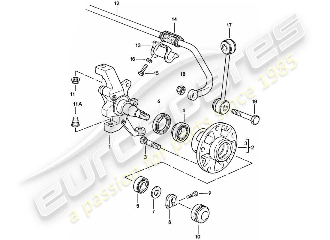 porsche 1983 (928) fuso a snodo - stabilizzatore - asse anteriore - f >> 92-gs860 999 - lubrificanti - d >> - mj 1985 diagramma delle parti