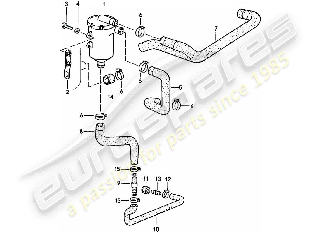 porsche 1983 (911) separatore olio - - d - mj 1981>> schema delle parti