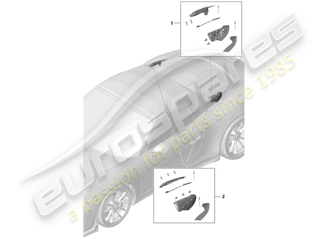 porsche 2019 (991-2 r/gt3/rs) presa diagramma delle parti