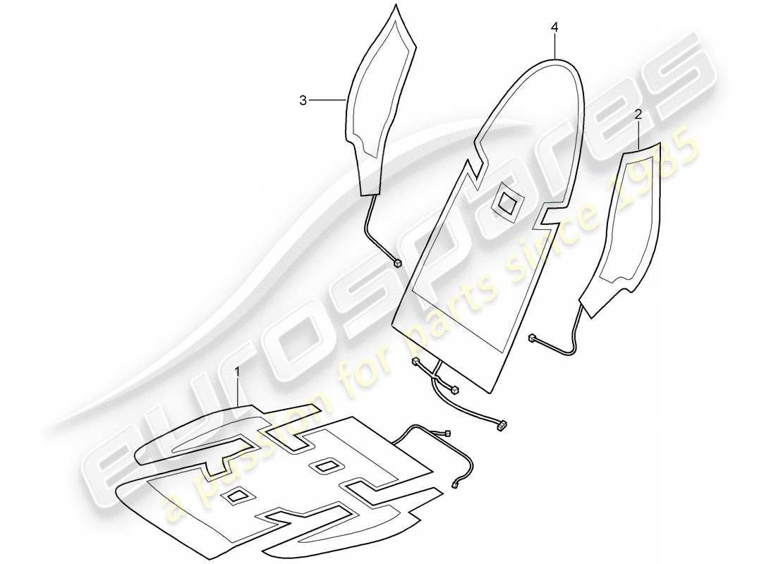 porsche 2011 (997-2) stufa diagramma delle parti