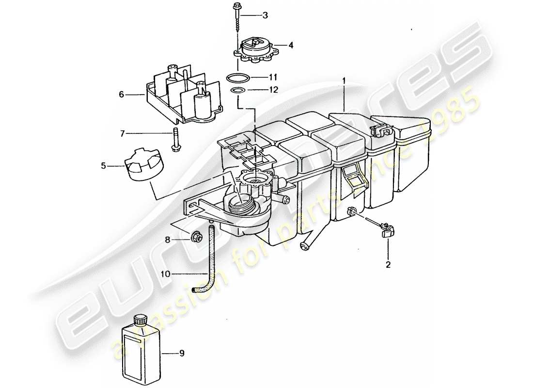 porsche 2003 (996 turbo / gt2) raffreddamento ad acqua 4 diagramma delle parti