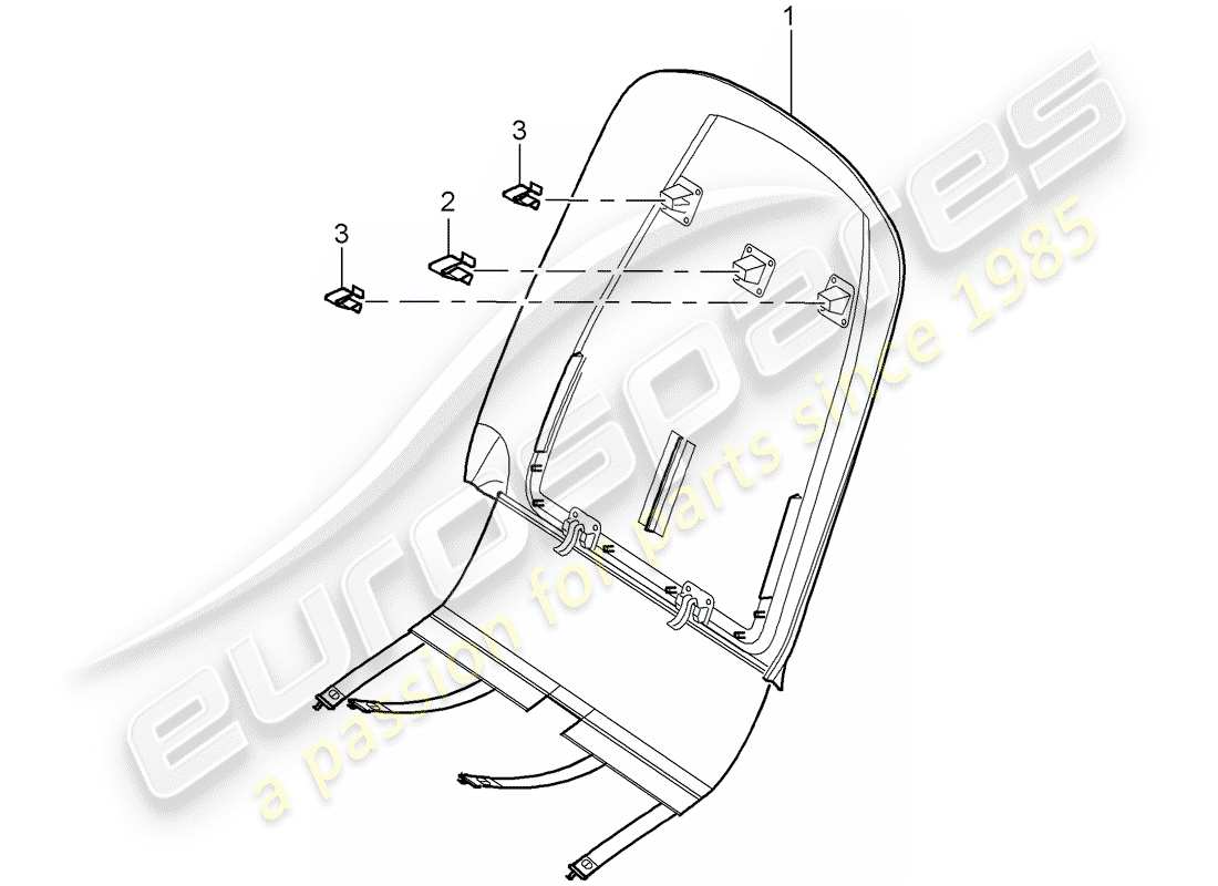 porsche 2006 (cayenne e1 9pa) copertina diagramma delle parti