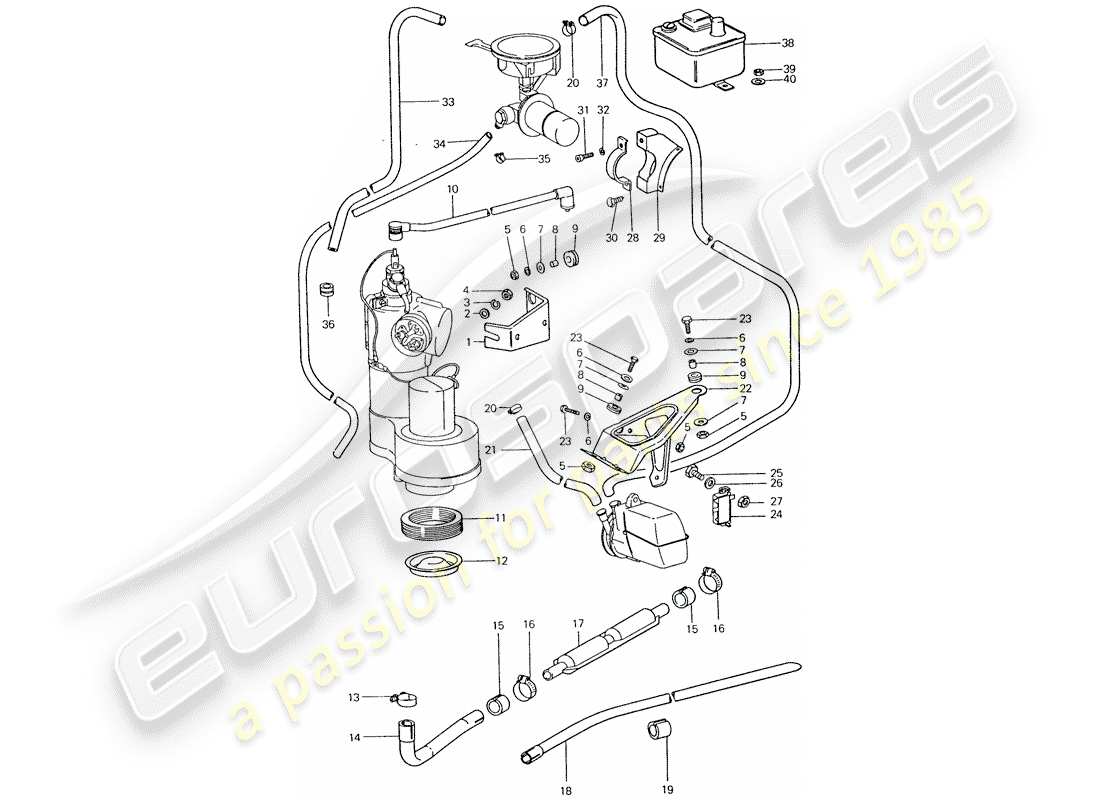 porsche 1977 (911) riscaldatore - linee - accessori - d >> - mj 1976 schema parti